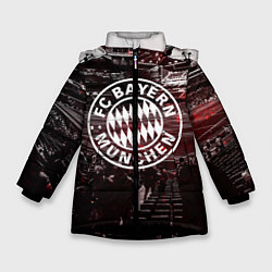 Куртка зимняя для девочки FC BAYERN MUNCHEN, цвет: 3D-черный