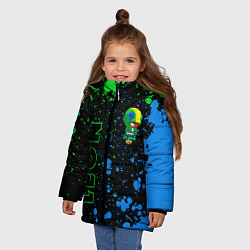 Куртка зимняя для девочки BRAWL STARS LEON ЛЕОН, цвет: 3D-красный — фото 2