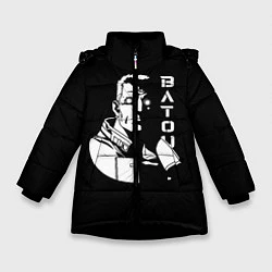 Куртка зимняя для девочки Бато, цвет: 3D-черный