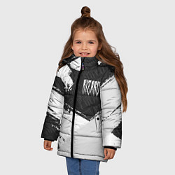 Куртка зимняя для девочки KIZARU КИЗАРУ, цвет: 3D-черный — фото 2