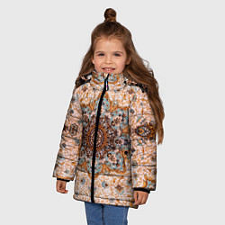 Куртка зимняя для девочки Старый ковер, цвет: 3D-красный — фото 2