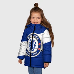 Куртка зимняя для девочки Chelsea SPORT, цвет: 3D-черный — фото 2