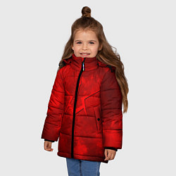 Куртка зимняя для девочки КОД ГИАСС, цвет: 3D-черный — фото 2