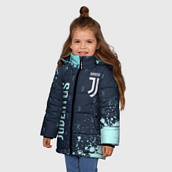 Куртка зимняя для девочки JUVENTUS ЮВЕНТУС, цвет: 3D-светло-серый — фото 2