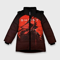 Куртка зимняя для девочки Ghost of Tsushima, цвет: 3D-черный