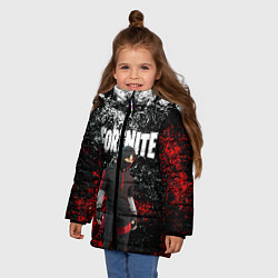 Куртка зимняя для девочки IKONIK FORTNITE, цвет: 3D-красный — фото 2