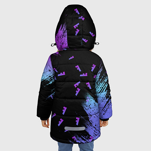 Зимняя куртка для девочки FORTNITE MARSHMELLO / 3D-Светло-серый – фото 4