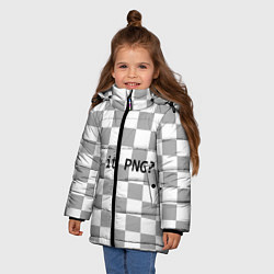 Куртка зимняя для девочки Is it PNG?, цвет: 3D-черный — фото 2