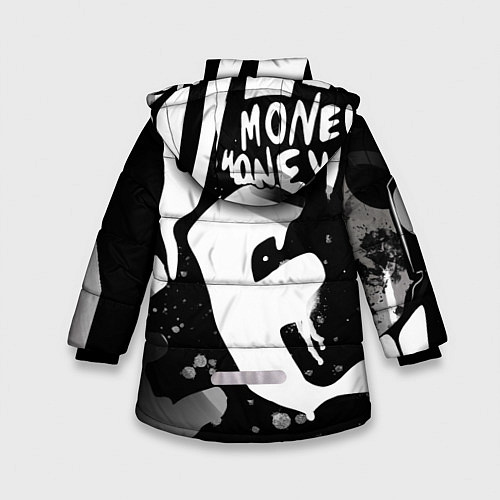 Зимняя куртка для девочки Money, money / 3D-Красный – фото 2