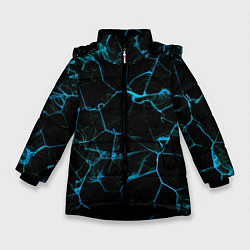 Куртка зимняя для девочки Ice Texture, цвет: 3D-черный