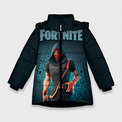 Куртка зимняя для девочки Street Serpent Fortnite, цвет: 3D-черный