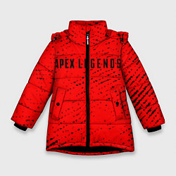 Куртка зимняя для девочки APEX LEGENDS АПЕКС ЛЕГЕНД, цвет: 3D-черный