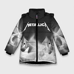 Куртка зимняя для девочки METALLICA МЕТАЛЛИКА, цвет: 3D-черный