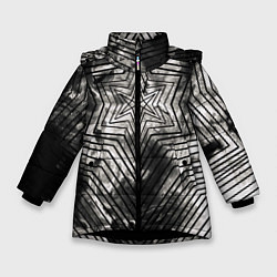 Куртка зимняя для девочки BMTH OBEY, цвет: 3D-черный