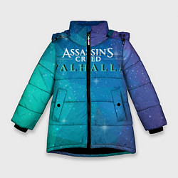 Куртка зимняя для девочки Assassins Creed Valhalla, цвет: 3D-черный