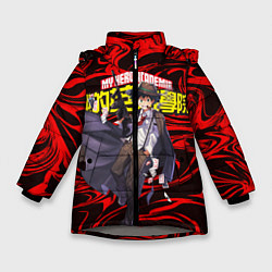 Куртка зимняя для девочки My Hero Academia, цвет: 3D-светло-серый