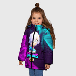 Куртка зимняя для девочки BRAWL STARS COLETTE КОЛЕТТ, цвет: 3D-черный — фото 2