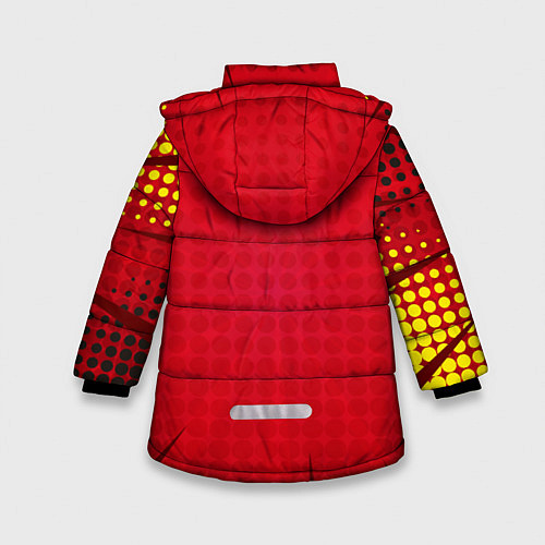 Зимняя куртка для девочки Pikachu Pika Pika / 3D-Красный – фото 2