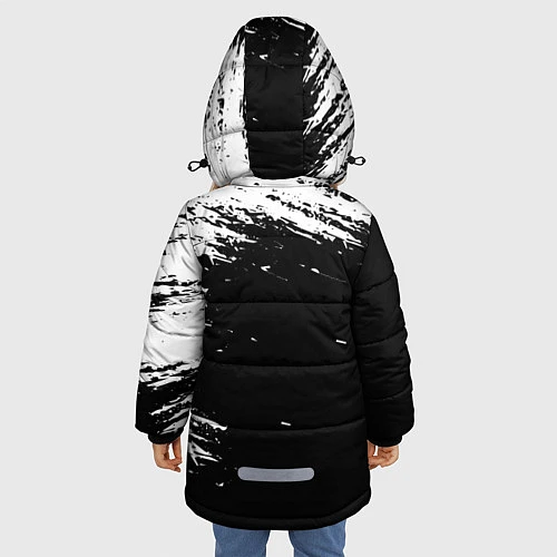 Зимняя куртка для девочки EXO BAND / 3D-Светло-серый – фото 4