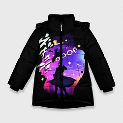 Куртка зимняя для девочки JoJo’s Bizarre Adventure, цвет: 3D-черный