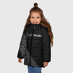 Куртка зимняя для девочки CITROEN, цвет: 3D-светло-серый — фото 2
