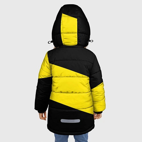 Зимняя куртка для девочки Питтсбург Пингвинз / 3D-Светло-серый – фото 4
