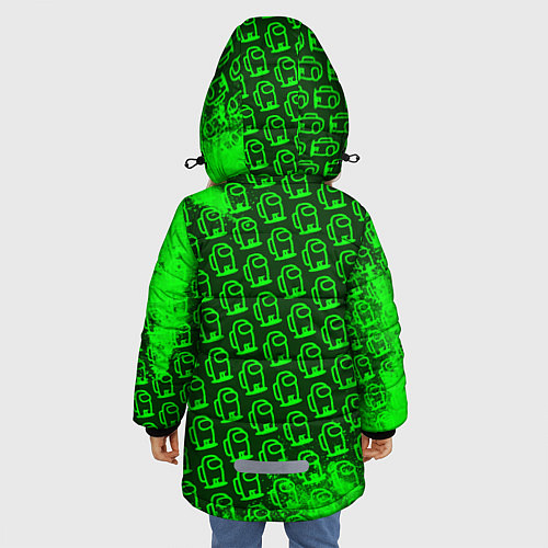Зимняя куртка для девочки AMONG US АМОНГ АС / 3D-Светло-серый – фото 4