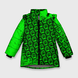 Куртка зимняя для девочки AMONG US АМОНГ АС, цвет: 3D-светло-серый