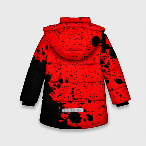 Зимняя куртка для девочки КОРОЛЬ И ШУТ / 3D-Красный – фото 2