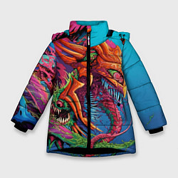 Куртка зимняя для девочки HyperBeast, цвет: 3D-черный