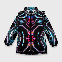 Куртка зимняя для девочки Cybernetics, цвет: 3D-черный