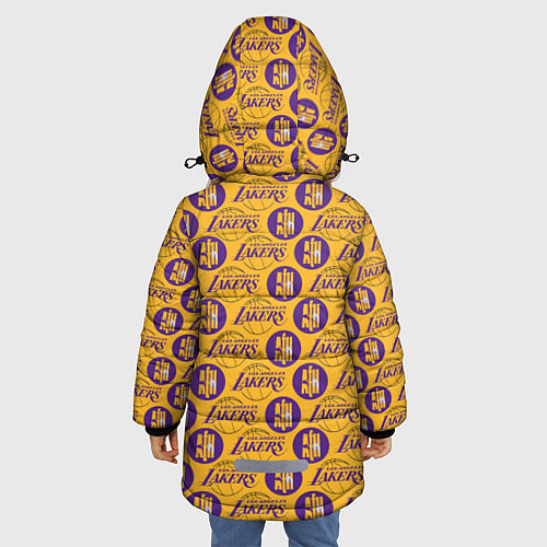 Зимняя куртка для девочки LA LAKERS / 3D-Светло-серый – фото 4