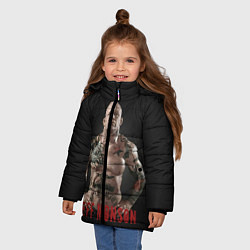 Куртка зимняя для девочки Джефф Монсон, цвет: 3D-черный — фото 2