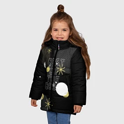 Куртка зимняя для девочки Лучший из лучших, цвет: 3D-черный — фото 2