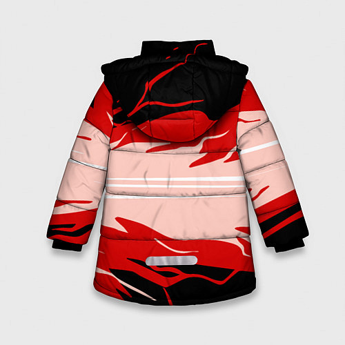 Зимняя куртка для девочки AMONG US / 3D-Красный – фото 2