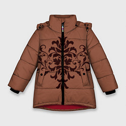 Зимняя куртка для девочки Симметричный узор