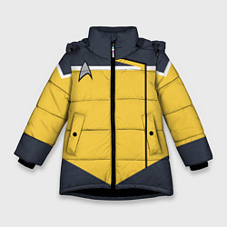Куртка зимняя для девочки Звездный костюм № 2 Z, цвет: 3D-черный