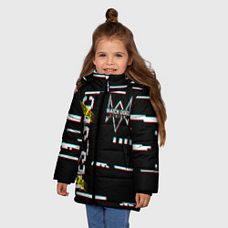 Куртка зимняя для девочки WATCH DOGS: LEGION GLITCH, цвет: 3D-черный — фото 2