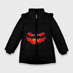 Куртка зимняя для девочки HALLOWEEN, цвет: 3D-черный