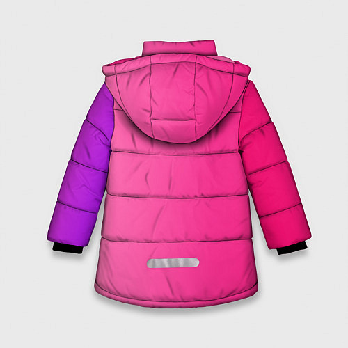 Зимняя куртка для девочки Я требую своего авокадо / 3D-Красный – фото 2