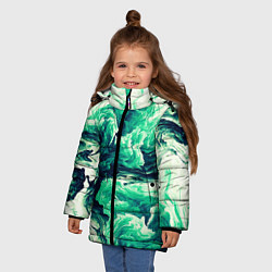 Куртка зимняя для девочки GudiREM, цвет: 3D-черный — фото 2