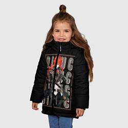 Куртка зимняя для девочки Genshin Impact, цвет: 3D-черный — фото 2