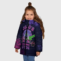 Куртка зимняя для девочки JoJo’s Bizarre Adventure Gym, цвет: 3D-черный — фото 2