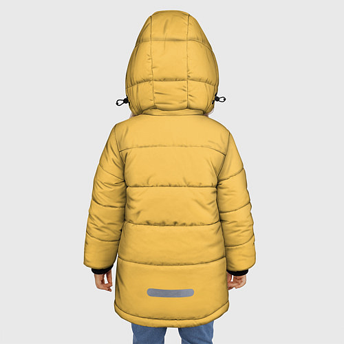 Зимняя куртка для девочки Bendy And The Ink Machine / 3D-Светло-серый – фото 4