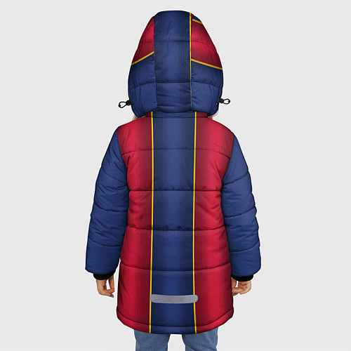 Зимняя куртка для девочки BARCELONA 2021 - ДОМАШНЯЯ / 3D-Светло-серый – фото 4