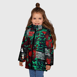 Куртка зимняя для девочки Watch Dogs: Legion, цвет: 3D-черный — фото 2