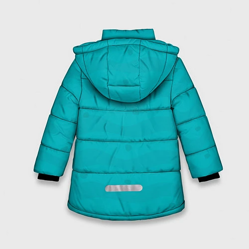 Зимняя куртка для девочки Лисичка / 3D-Светло-серый – фото 2