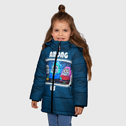 Куртка зимняя для девочки HAPPY AMONG US, цвет: 3D-черный — фото 2