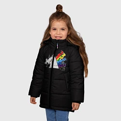 Куртка зимняя для девочки Покемон, цвет: 3D-черный — фото 2