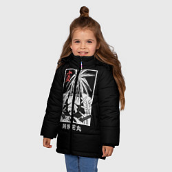 Куртка зимняя для девочки Дух Амидамару, цвет: 3D-черный — фото 2